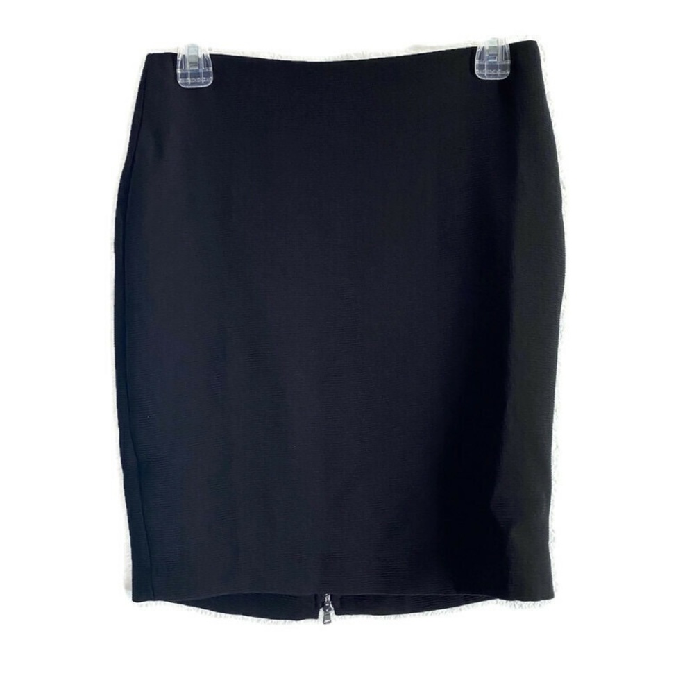 Calvin Klein Black Pencil Skirt Zip Up